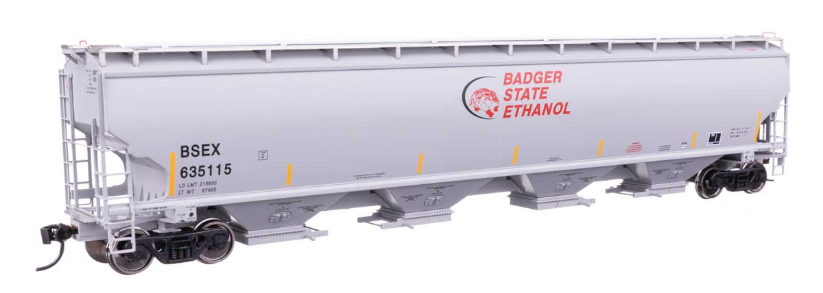67' Trinity 6351 4-Bay Covered Hopper - Ready to Run -- Badger State Ethanol BSEX #635115-2