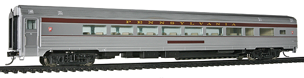 85' Budd 1 Drawing Room 29-Seat Lounge - Ready to Run -- Pennsylvania Railroad (Tuscan Letterboards, Small Keystones)