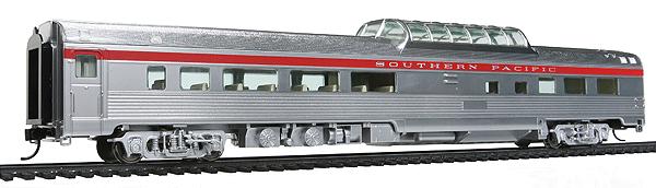85' Budd Dome Coach - Ready to Run -- Southern Pacific(TM) (red stripe)