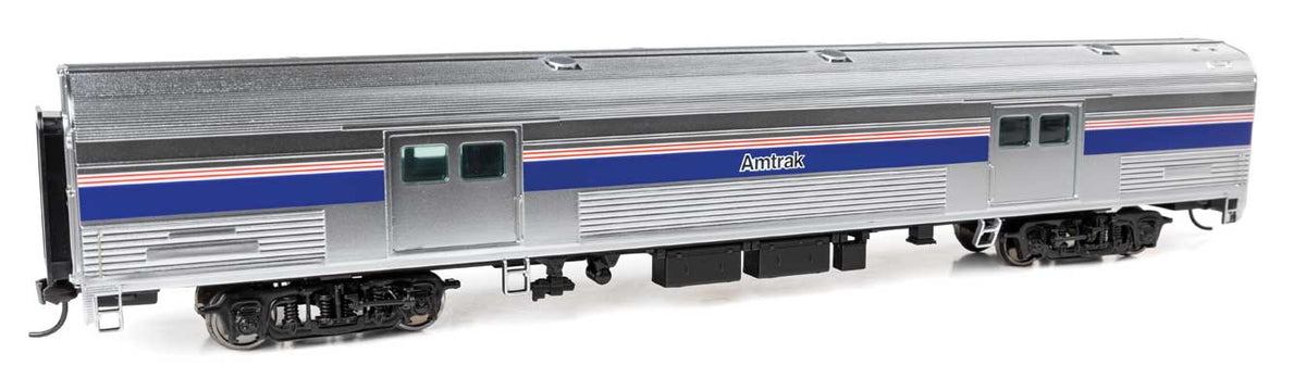 73' Budd Baggage Car - Ready to Run -- Amtrak Phase IV (black lettering) decal-1