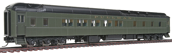 82' Pullman Heavyweight 10-1-2 Sleeper - Ready to Run -- Pullman (Pullman Green)