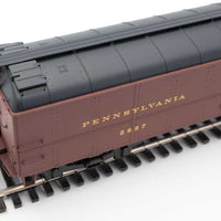 50' Pennsylvania Class R50b Express Reefer -- Pennsylvania Railroad #2627 (Summer 1945 Scheme; Tuscan, black, Dulux Gold)