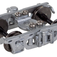 Milwaukee Road 8' Nystrom Trucks w/Disc Brake Metal w/RP-25 Metal Wheels -- Silver - 1 Pair
