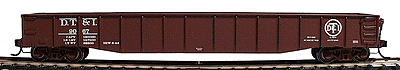 PROTO 2000 52' 6" Drop End Mill Gondola - Assembled, Single Car -- Detoit, Toledo & Ironton #9067 (Freight Car Red)