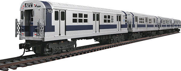 PROTO 1000 R21/22 Subway Car 4-Pack (1 Powered, 3 Unpowered) -- New York City Transit #7656 (Powered) & #7697, #7703 & #7728 (Unpowered)