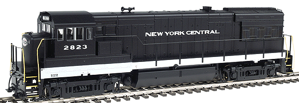 Proto 2000 Diesel GE U28B - Powered, No Sound -- New York Central #2823 (black w/oval nose herald)