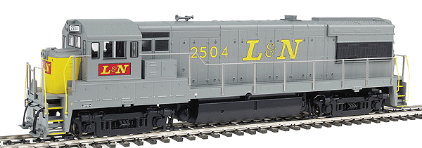 Proto 2000 Diesel GE U28B - Powered, No Sound -- Louisville & Nashville #2504 (gray & yellow)