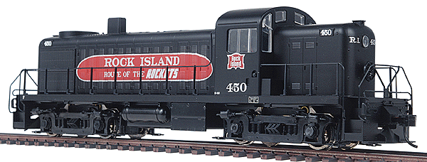 Proto 1000 Diesel Alco RS-2 Powered - Assembled -- Chicago, Rock Island & Pacific #450 (black w/red "Hot Dog" herald)