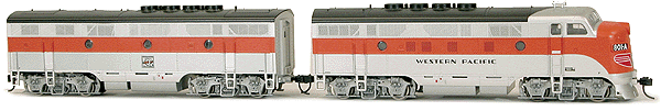 PROTO 1000 Diesel EMD F3A-B Set - Powered -- Western Pacific(TM) 801A/801B