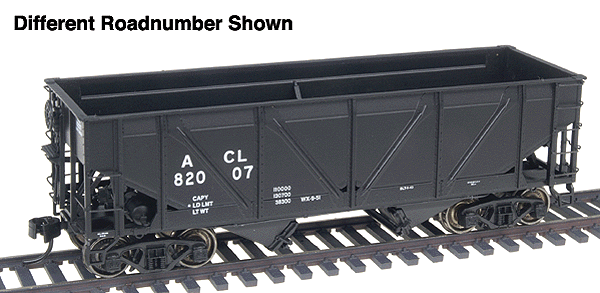Proto 2000 War Emergency Hopper w/Steel Sides - Time-Saver Kit -- Atlantic Coast Line #82331 (black w/white lettering)