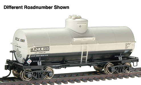 PROTO 2000 10,000 Gallon Insulated Tank Car - Time-Saver Kit -- MPCX #1627 Magnolia (white tank, black underframe)