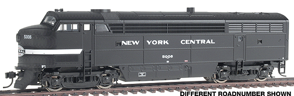 Proto 1000 Diesel F-M C-Liner A Unit - Powered -- New York Central #6603 (black w/"cigar band" herald)
