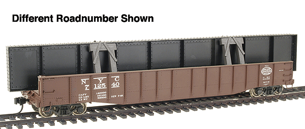 PROTO 2000 52'6" Drop End Mill Gondola w/Load - Time-Saver Kit(R) -- New York Central #712689 (As Delivered) w/Riveted Girder