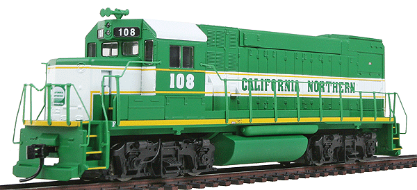 PROTO 1000 Diesel EMD GP15-1 Powered -- California Northern #108 (Forest Green, white; Internal Air Filters)