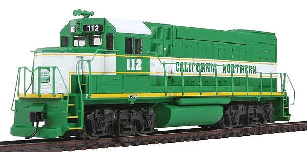 PROTO 1000 Diesel EMD GP15-1 Powered -- California Northern #112 (Forest Green, white; Internal Air Filters)
