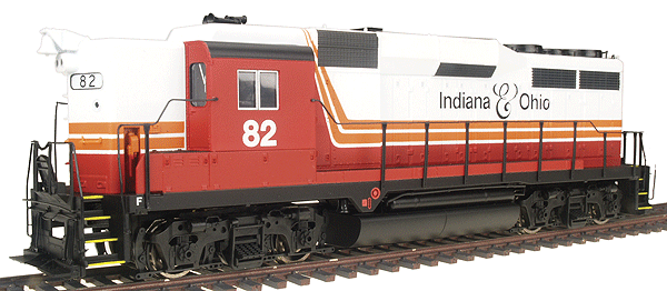 PROTO 2000 Diesel EMD GP30 High Hood (Phase II) Powered w/Sound & DCC -- Indiana & Ohio Railroad #82 (white, red, orange, black)