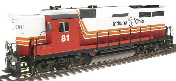 PROTO 2000 Diesel EMD GP30 High Hood (Phase II) Powered Standard DC (No Sound) -- Indiana & Ohio Railroad #81 (white, red, orange, black)