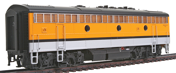 PROTO 2000 Diesel EMD F7B Unit Powered w/Sound & DCC -- Denver & Rio Grande Western(TM) #5662 (aluminum, orange, Single Stripe)