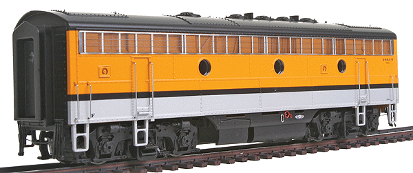PROTO 2000 Diesel EMD F7B Unit Powered w/Sound & DCC -- Denver & Rio Grande Western(TM) #5663 (aluminum, orange, Single Stripe)