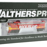 EMD F7A - Tsunami(R) Sound & DCC -- Rock Island #676 (Commuter Scheme; red, yellow, white; Billboard Lettering)