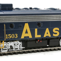 EMD F7A-B Set w/48" Dynamic Fan - Tsunami(R) Sound & DCC -- Alaska Railroad #1508, 1503 (1982+ Scheme, blue, yellow)