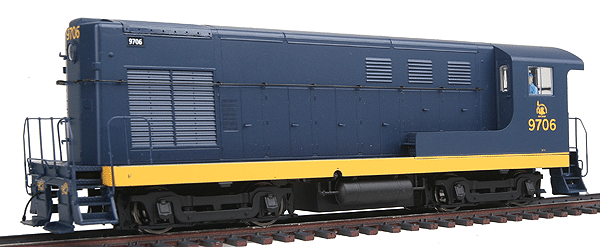 PROTO 2000 Fairbanks-Morse H10-44 Powered w/Sound & DCC -- Central of New Jersey #9706 (blue, yellow)