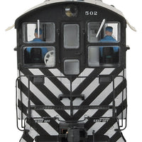 Fairbanks-Morse H10-44 - Tsunami(R) Sound & DCC -- Atchison, Topeka & Santa Fe #502 (Zebra Stripes; black, silver)