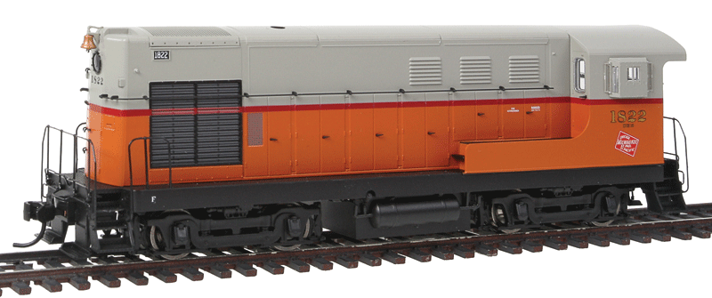 Fairbanks-Morse H10-44 - Tsunami(R) Sound & DCC -- Milwaukee Road #1822 (orange, gray, maroon)