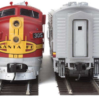 EMD F7A-B Set 36" Dynamic Fan - Tsunami(R) Sound & DCC -- Santa Fe #305L, 305A (Warbonnet; 1956 Super Chief, 1954 El Capitan)