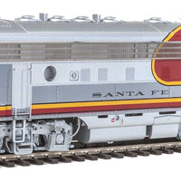 EMD F7A 36" Dynamic Fan - Tsunami(R) Sound & DCC -- Santa Fe #302L (Warbonnet; red, silver; 1956 Super Chief, 1954 El Capitan)