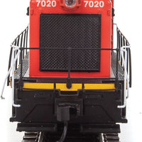 EMD SW1200 w/LokSound 5 Sound & DCC -- Canadian National #7020 (black, red; Large Noodle Logo)