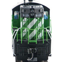 EMD SD9 w/SoundTraxx(R) Tsunami(R) Sound & DCC -- Burlington Northern #6129 (Cascade Green, black)