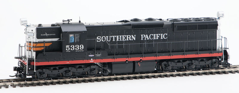 EMD SD9 w/SoundTraxx(R) Tsunami(R) Sound & DCC -- Southern Pacific(TM) #5339 (Black Widow; black, silver, orange, red)-1