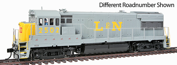 GE U28B - Tsunami(R) Sound & DCC - PROTO 2000(R) -- Louisville & Nashville #2500 (gray, yellow Nose)-1