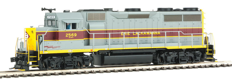 EMD GP35 Phase II with SoundTraxx(R) Tsunami(R) Sound and DCC -- Erie-Lackawanna #2569 (gray, maroon, yellow, black)-1