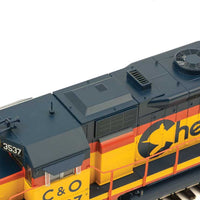 EMD GP35 Phase II with SoundTraxx(R) Tsunami(R) Sound and DCC -- Chessie System C&O #3537 (yellow, blue, vermillion)