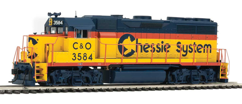 EMD GP35 Phase II with SoundTraxx(R) Tsunami(R) Sound and DCC -- Chessie System C&O #3584 (yellow, blue, vermillion)-1