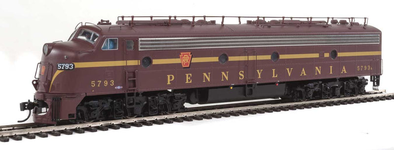 EMD E8A w/SoundTraxx(R) Tsunami(R) Sound & DCC - PRR Broadway Limited -- Pennsylvania Railroad #5793A (Single stripe: Tuscan, black, Dulux)-1