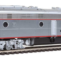 EMD E9A-A Set w/Tsunami(R) Sound & DCC -- Chicago, Burlington & Quincy #9986A, 9986B (Real Metal Finish, red)