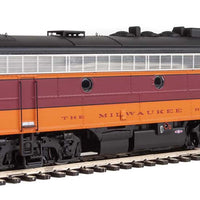 EMD FP7 - F7B with LokSound 5 Sound & DCC -- Milwaukee Road #98A, 98B (Modifed Orange, Maroon; Cab Logo)