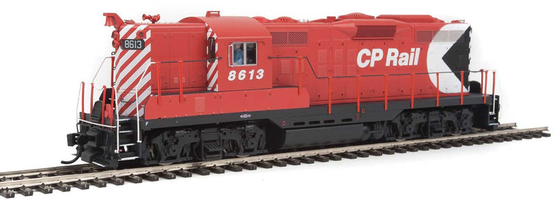 EMD GP9 Phase II - LokSound 5 Sound and DCC -- Canadian Pacific CPR #8613 (Action Red, white, black; Multimark Logo)-1