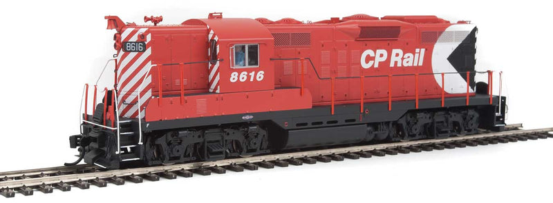 EMD GP9 Phase II - LokSound 5 Sound and DCC -- Canadian Pacific CPR #8616 (Action Red, white, black; Multimark Logo)-1