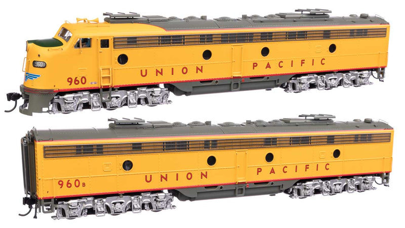 EMD E9A - E9B - LokSound 5 Sound & DCC - City of San Francisco -- Union Pacific(R) #960, 960B (yellow, gray, red)-1