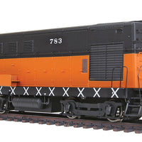 PROTO 2000 Fairbanks-Morse H10-44 Powered Standard DC -- Milwaukee Road #783 (Mid-60s orange & black w/white X on sills)