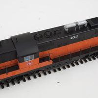 EMD GP9 Phase I - Standard DC -- Milwaukee Road #219 (orange, black, TMR Logo on Cab)