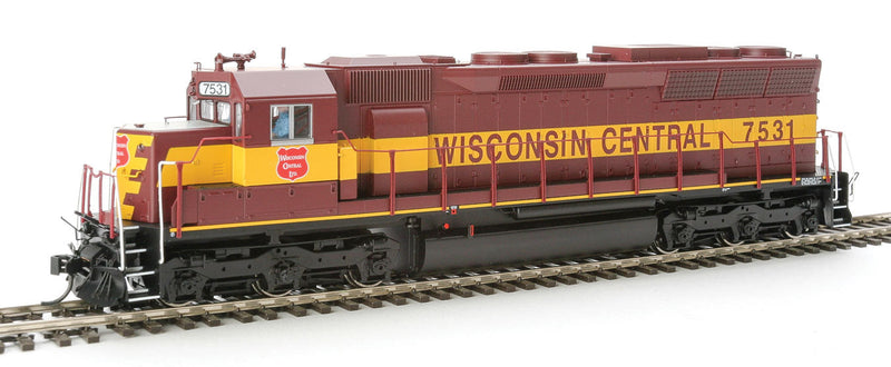 EMD SD45 - Standard DC -- Wisconsin Central #7531 (1990s Scheme; maroon, gold)-1