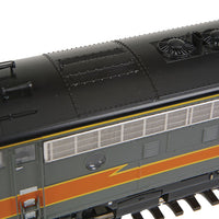 EMD F3A - Standard DC -- Milwaukee Road #83D (gray, orange, Lightning Bolt)