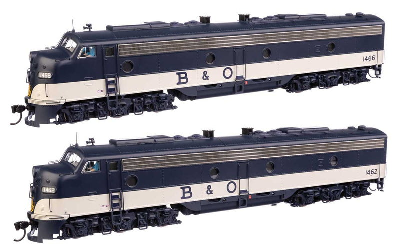 EMD E8 A-A - Standard DC -- Baltimore & Ohio #1462, 1466-1