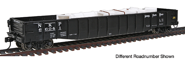 PROTO 2000 52'6" Drop End Mill Gondola w/Load - Time-Saver Kit(R) -- Nickel Plate Road #66048 w/Ductwork