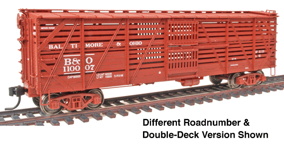 PROTO 2000 Mather Stock Car Time-Saver Kit(R) -- Baltimore & Ohio #112537 - Single Deck